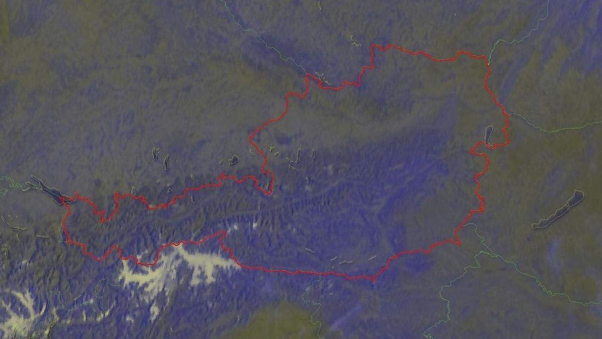 Wolkenlos präsentierte sich der Himmel über Österreich Samstagfrüh