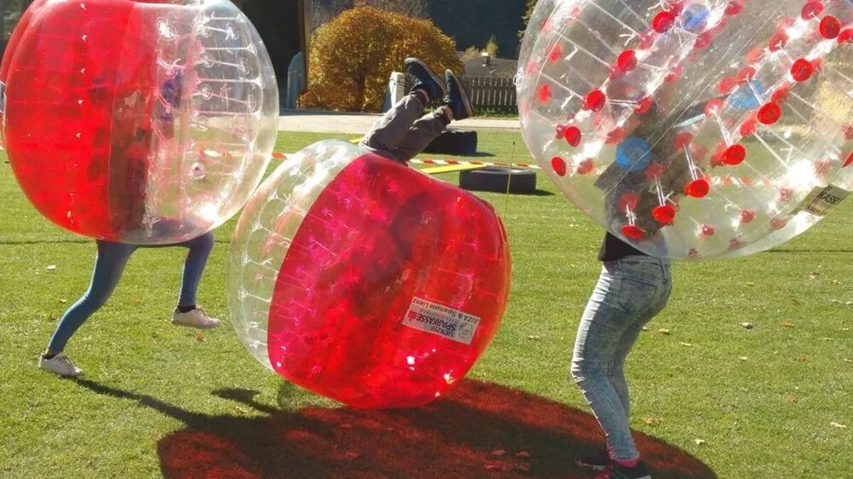Bubble Soccer war der Renner