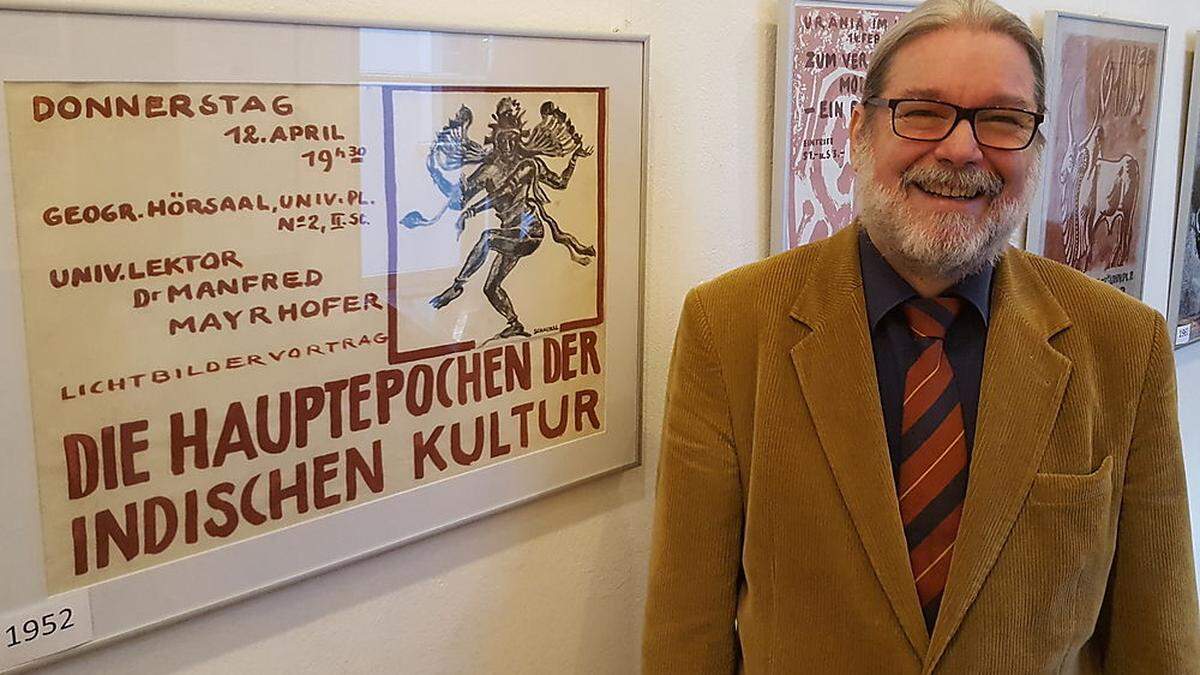 Direktor Hannes D. Galter: „Die Plakate waren und sind für die Urania ein wichtiges Kommunikationsmittel mit der Bevölkerung“ 