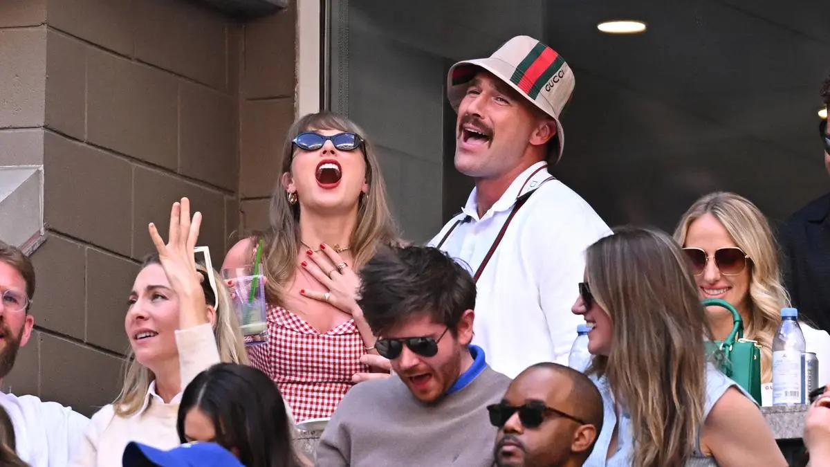 US Open - Taylor Swift And Travis Kelce Singer Taylor Swift with boyfriend Travis Kelce supporting Taylor Fritz USA during the men final at the 2024 US Open at Billie Jean National Tennis Center in New York City, NY, USA, on September 8, 2024. Photo by Corinne Dubreuil/ABACAPRESS.COM New York City NY United States PUBLICATIONxNOTxINxFRAxUK Copyright: xDubreuilxCorinne/ABACAx