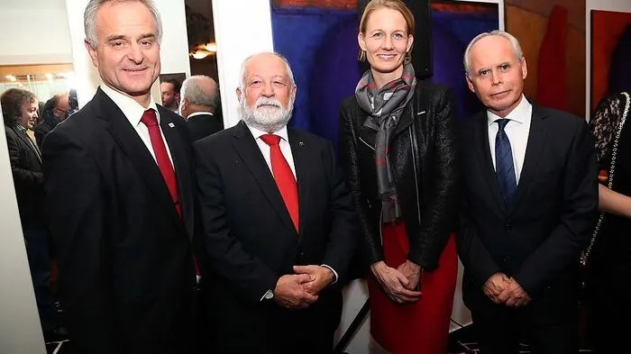 Von links: Benjamin Wakounig, Peter Jozef Cesnik, Carmen Goby, Milan Predan