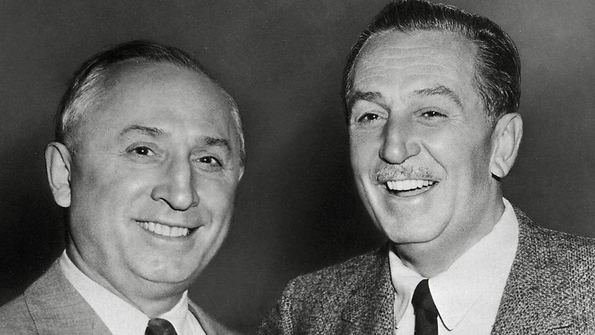 Die Brüder Walt und Roy O. Disney hatten einen großen amerikanischen Unterhaltungstraum