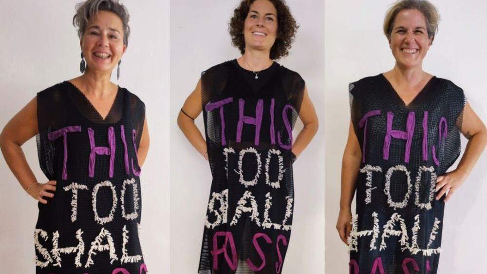Mit diesem Kleid möchte Marlen Sabetzer Aufmerksamkeit auf die Suizidprävention legen