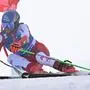 Austria's Marco Schwarz competes during the first run of the men's Giant Slalom event during the FIS Alpine Ski World Cup in Soelden, Austria, on October 29, 2023. (Photo by KERSTIN JOENSSON / AFP)