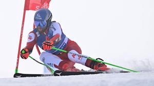 Marco Schwarz fuhr in Lauf eins in Sölden zur Bestzeit - zum Sieg reichte es nicht: Abbruch