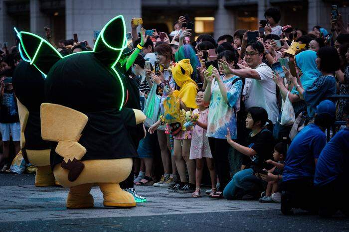 Pokémon-Kostüme sind auch bei Themenparaden sehr beliebt