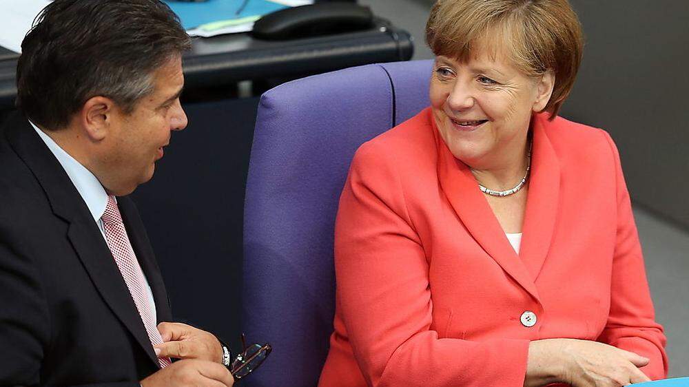Fanden gemeinsame Linie: Merkel (CDU) und Gabriel (SPD)
