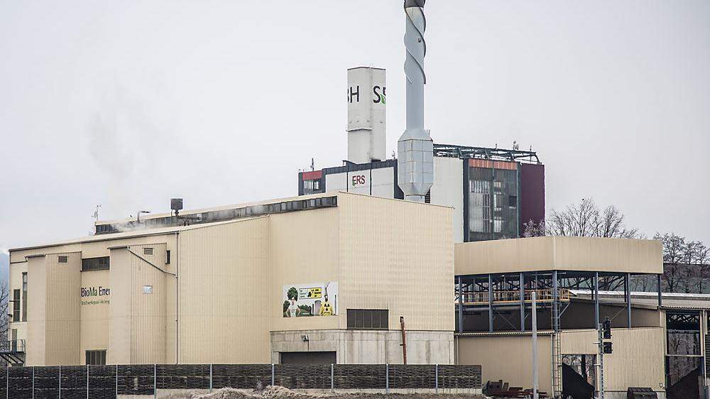 Das Biomasse-Heizkraftwerk in St. Andrä beliefert 900 Anschlüsse mittels Fernwärme 
