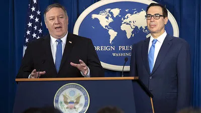 Mike Pompeo und Stefen Mnuchin