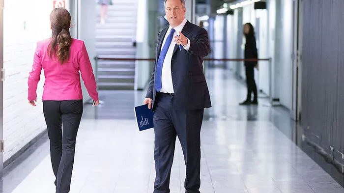 Richard Grasl heute Vormittag im ORF-Zentrum 