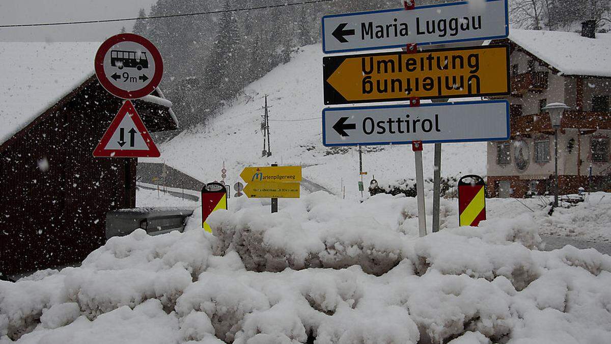 Der Lesachtaler Abschnitt der Gailtalstraße bleibt bis auf Weiteres gesperrt