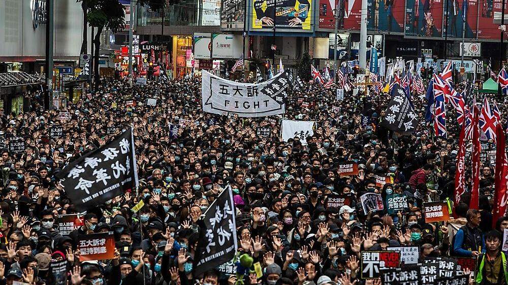 Massenprotest in Hongkong