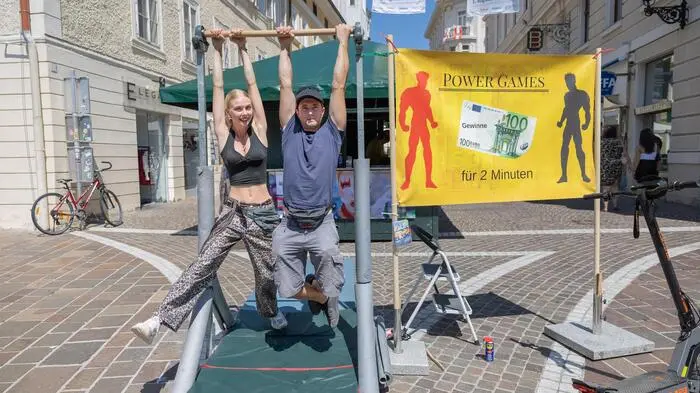 Nur die Stärksten schaffen es, sich zwei Minuten lang zu halten