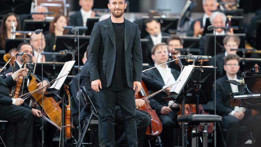 Igor Levit im Jahr 2021, beim Sommernachtskonzert der Wiener Philharmoniker in Schönbrunn