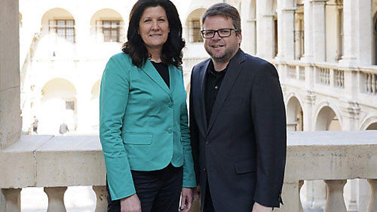 Barbara Riener (ÖVP), Hannes Schwarz (SPÖ)