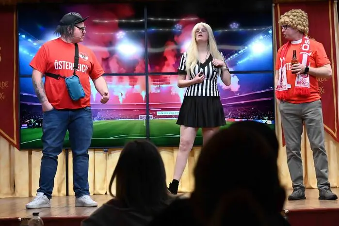 "Die Ultras" Christian Ronacher, Victoria Huber und Adi Trampitsch v.l.n.r.