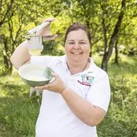 Selbstgemachtes Spaghetti-Eis von Petra Pobaschnig.