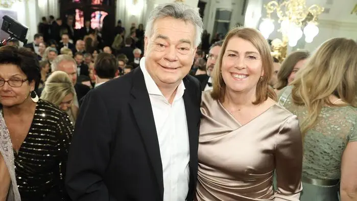 Noch-Minister Werner Kogler mit Sabine Jungwirth