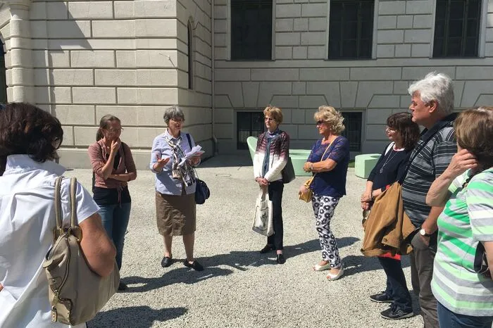 Das Joanneumsviertel war der Startpunkt der Design-Tour von Graz-Guide Claudia Nickl