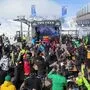Schönes Wetter, Schnee und schwere Töne: Auf der Kofel-Alm spielen während des Festivals jeden Tag Metal-Band	