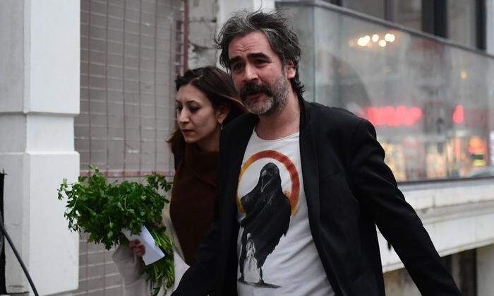 Deniz Yücel und seine Frau Dilek am 16. Februar 2018 - dem Tag seiner Enthaftung.