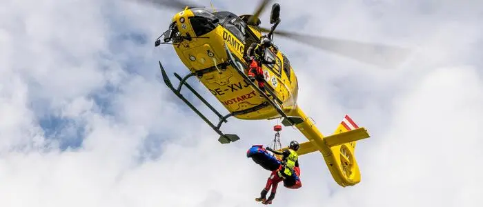 Am Freitagvormittag wurde am C14-Stützpunkt in Niederöblarn demonstriert, wie die Windenbergung funktioniert