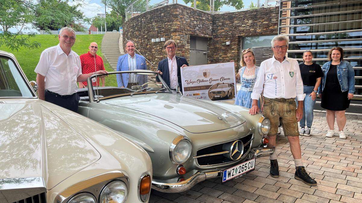 Die Veranstalter und Sponsoren der zweiten Weizer Oldtimer Genuss Classic