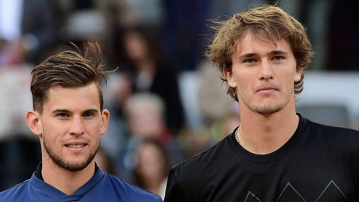 Dominic Thiem (links) und Alex Zverev