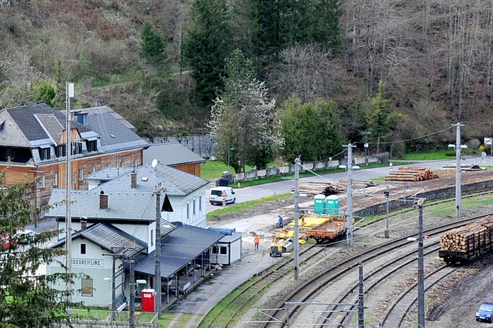 Überblicksbild mit dem Forstmuseum Silvanum (links)