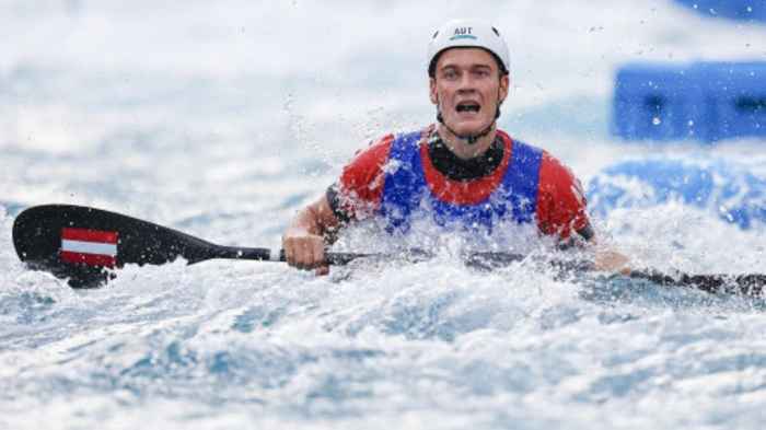 Kategorie: Sport Felix Oschmautz verpasste haarscharfdie Bronzemedaille bei den Olympischen Spielen in Tokio im Einer-Kajak-Slalom. Er war der Jüngste der zehn Kajak-Einer-Finalisten.