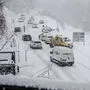 Auf Grund der Schneefälle kam es zu Behinderungen - wie hier am Nassfeld