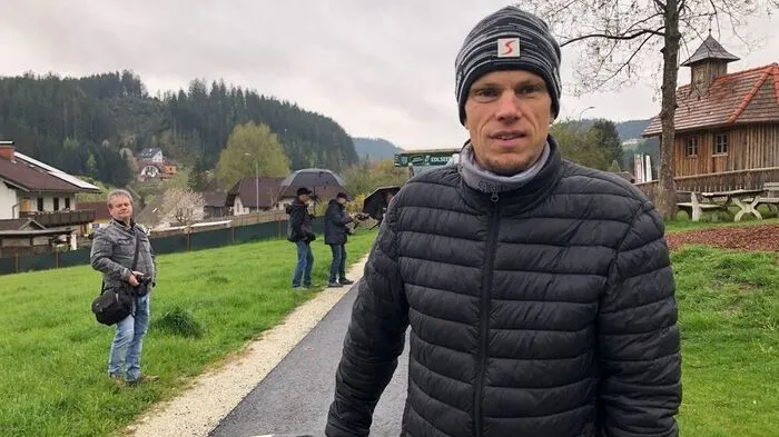 Kein einladendes Wetter für den Start für Thomas Mauerhofer.
