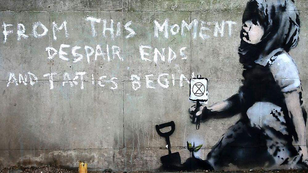 Noch hat Banksy dieses Werk noch nicht für sich reklamiert