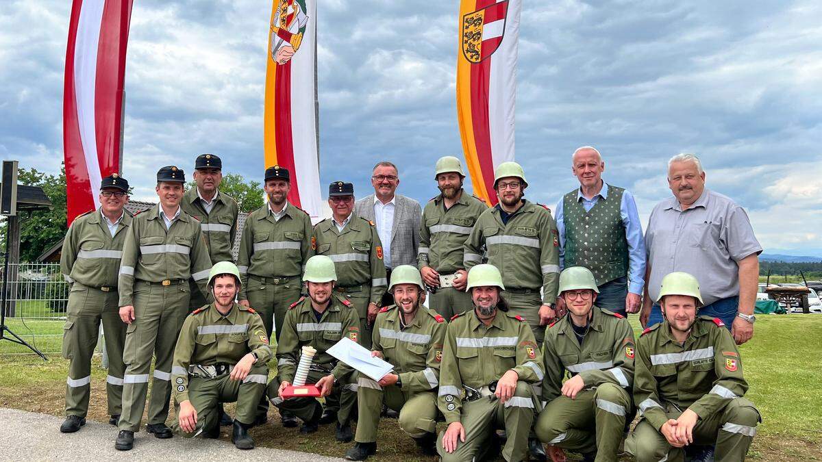 Die Freude bei den Kameraden der FF St. Margarethen ob Töllerberg ist groß