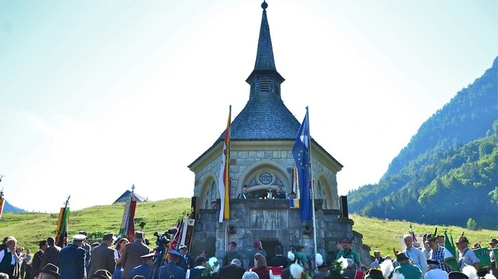 Festgottesdienst bei der Plöckenkapelle.