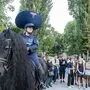 Performance "Disorder Patrol" im Grazer Volksgarten
