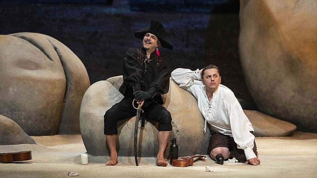 Max Emanuel Cencic (Ulisse) und Yuriy Mynenko (Aci) in &quot;Polifemo&quot;