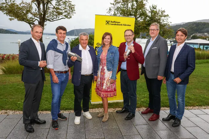 Peter Gauper (RLB Kärnten), Gerhard Oswald (RLB Kärnten), Rainer Husar, Karina Winkler (ThermenResort Warmbad-Villach), Meinrad Höfferer (WK), Bernhard Lamprecht (Lakeside Park), Gert Spanz (RLB Kärnten)