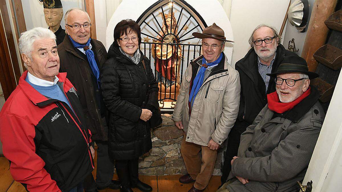 Alfred Senfter, Gunther und Christiana Gasser, Kurt Hofer, Reinhold Schädl und Peter Weiss-Wichert