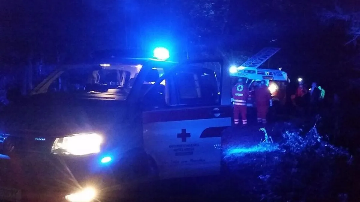 Gegen 19.45 Uhr wurde der Mann im Wald von den Einsatzkräften geborgen.