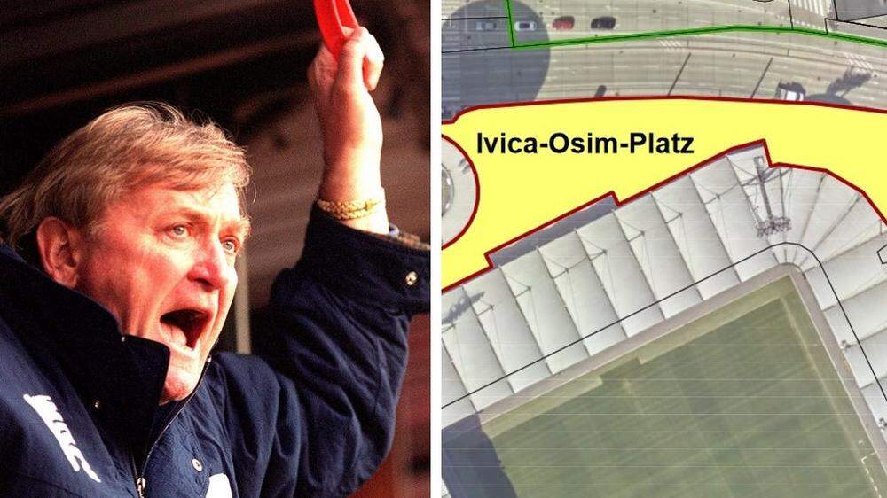 Der Stadion-Vorplatz wird zu Ehren von Ivica Osim (1941-2022) umbenannt