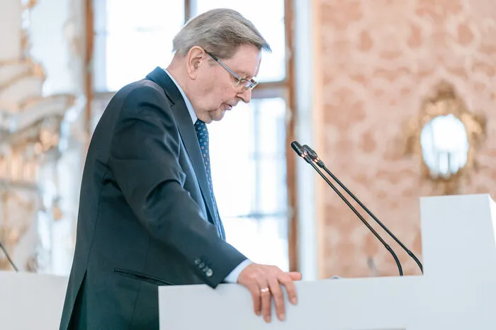 Kurt Wimmer, ehemaliger Chefredakteur der Kleinen Zeitung, hielt die Laudatio