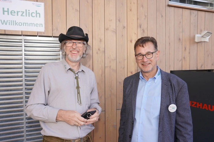 Manni Maier mit Geschäftsführer Christian Frühauf