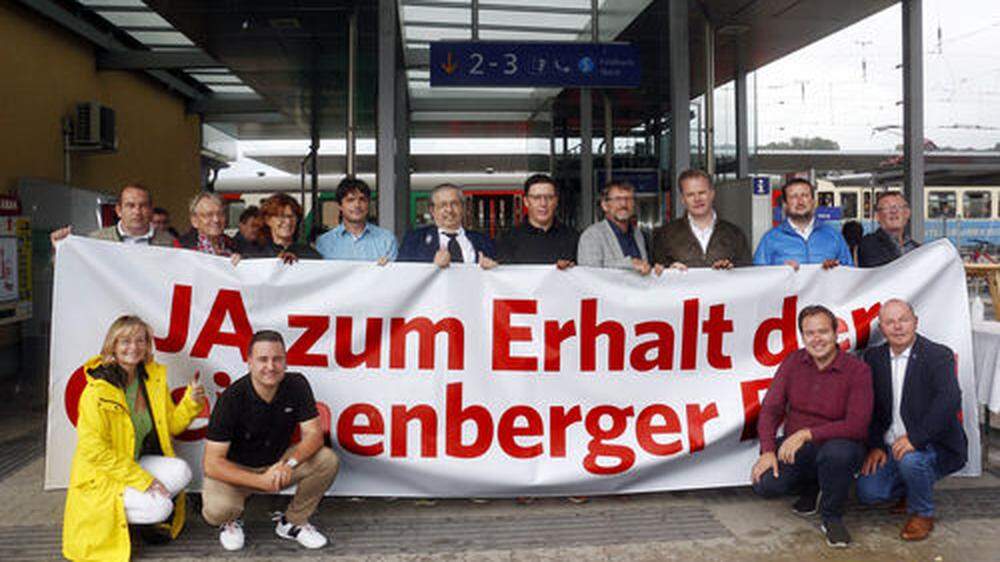 Regionalpolitiker von SPÖ, FPÖ und Grünen luden zur &quot;Protestfahrt&quot; zum Erhalt der Gleichenberger Bahn