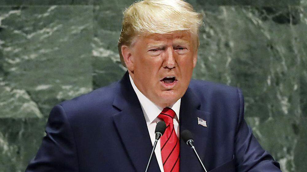 In seiner Rede vor der UN-Vollversammlung droht US-Präsident Donald Trump dem Iran mit weiteren Sanktionen
