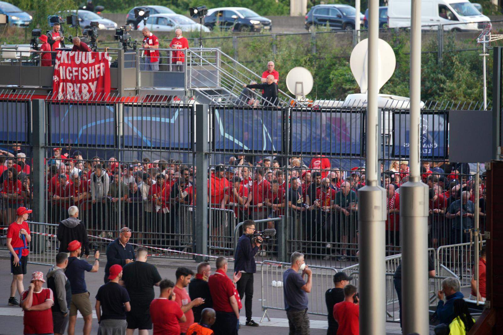 Liverpool v Real Madrid - UEFA Champions League - Final - Stade de France Liverpool fans queue to gain entry to the stad