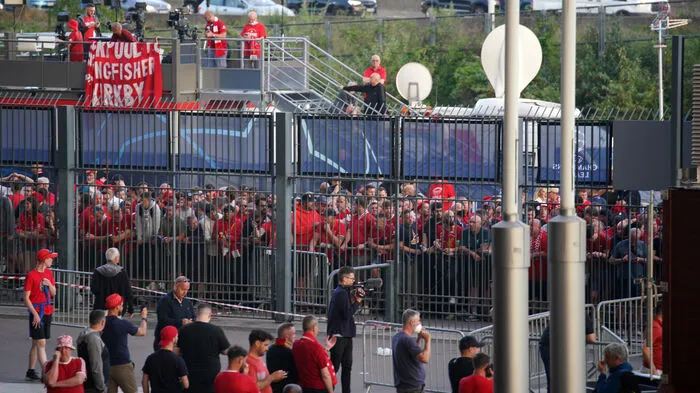 Liverpool v Real Madrid - UEFA Champions League - Final - Stade de France Liverpool fans queue to gain entry to the stad