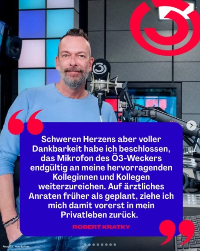 Das Posting zum Abschied von Ö3 im August 2025