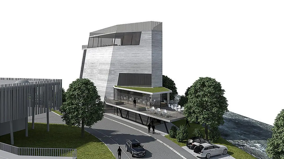 17 Meter Kletterhöhe, 2500 Quadratmeter Kletterfläche und rund fünf Millionen Euro Kosten: So könnte die Kletterhalle in Lienz aussehen