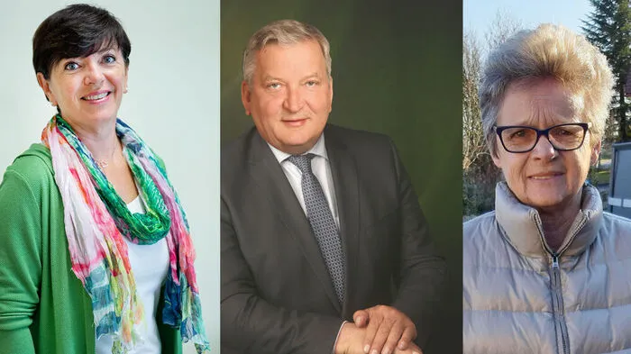 Die Spitzenkandidaten in Lebring-St. Margarethen: Maria Susanne Feirer (SPÖ), Franz Labugger (ÖVP) und Elisabeth Gritsch (FPÖ)